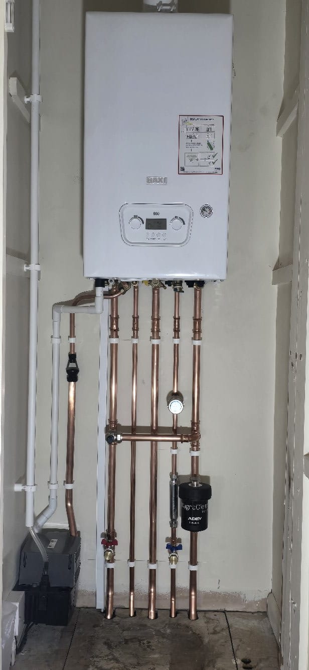 Full boiler swap & pipework